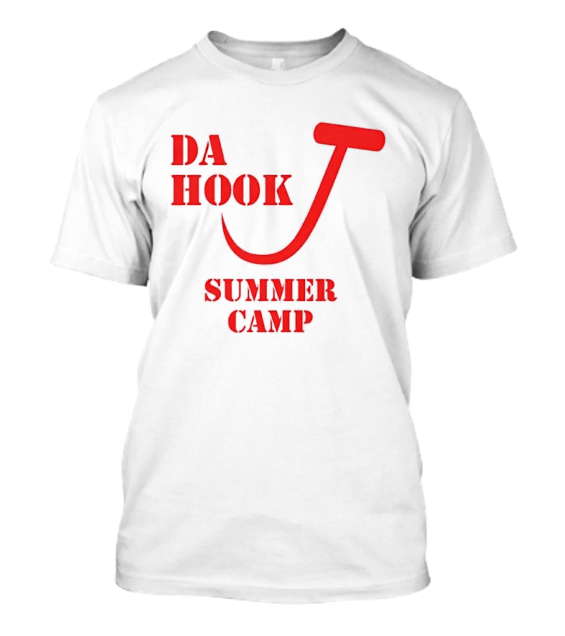 Da Hook Summer Camp Fishing Vacation Outdoor Experience T-Shirt