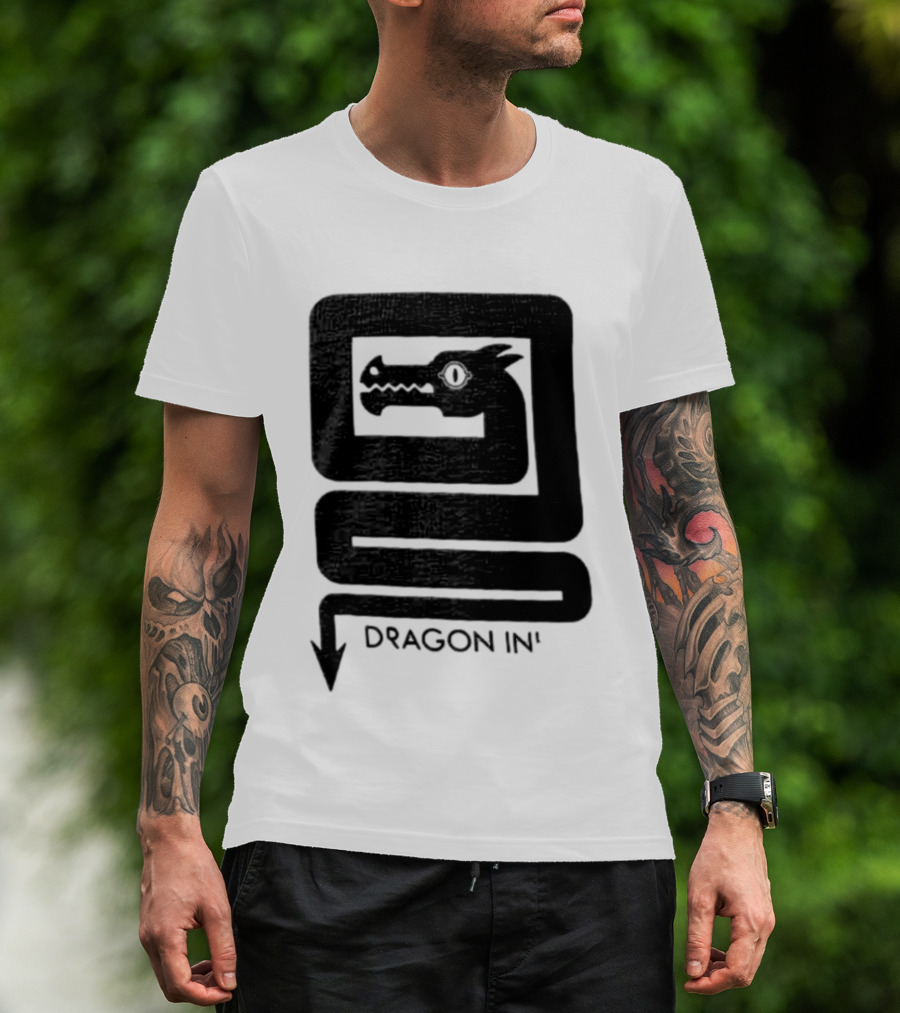 Dragon Ink Snake Head Mythical Creature T-Shirt