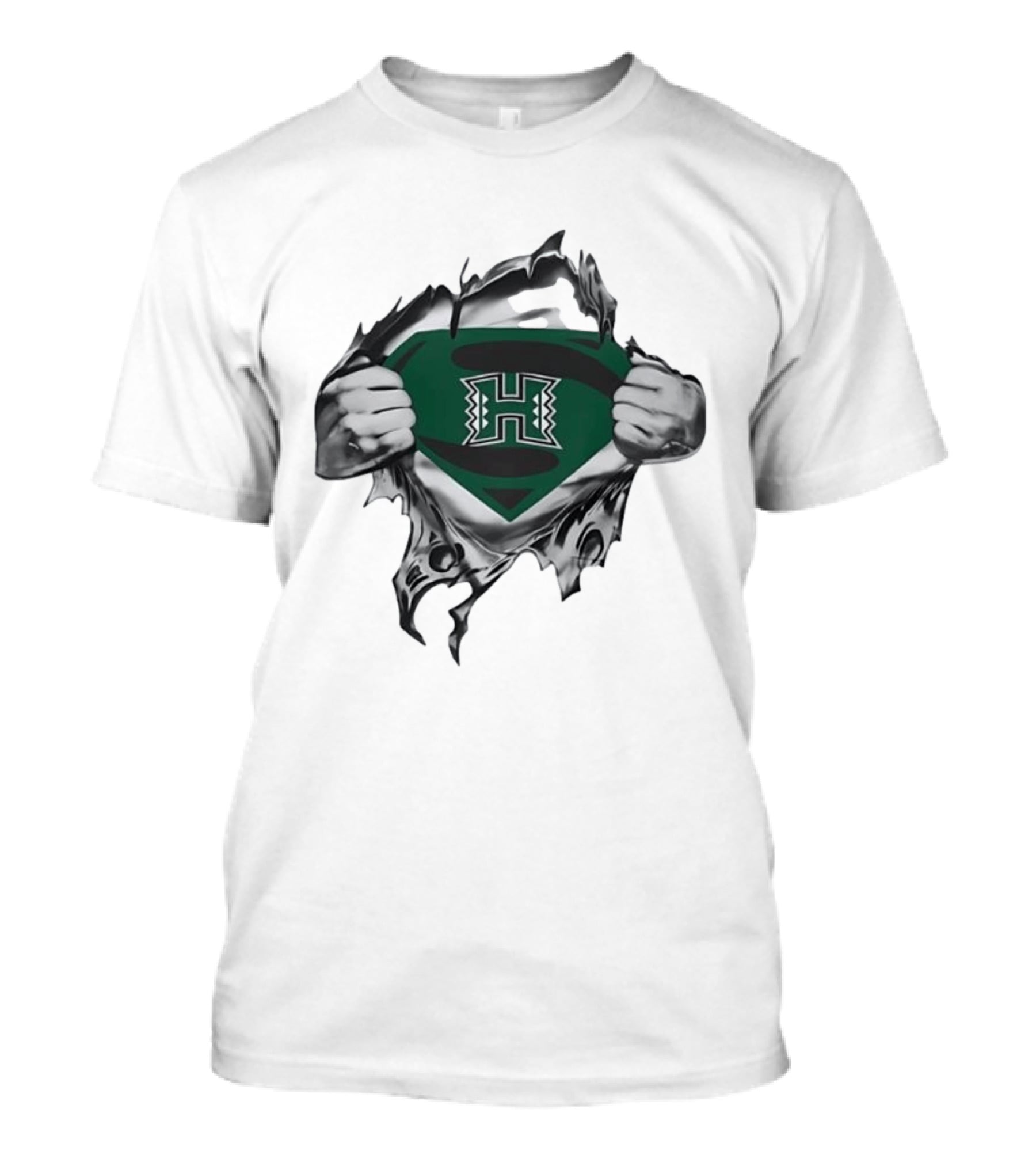 Hawaii Rainbow Warriors Superman NCAA Fan T-Shirt