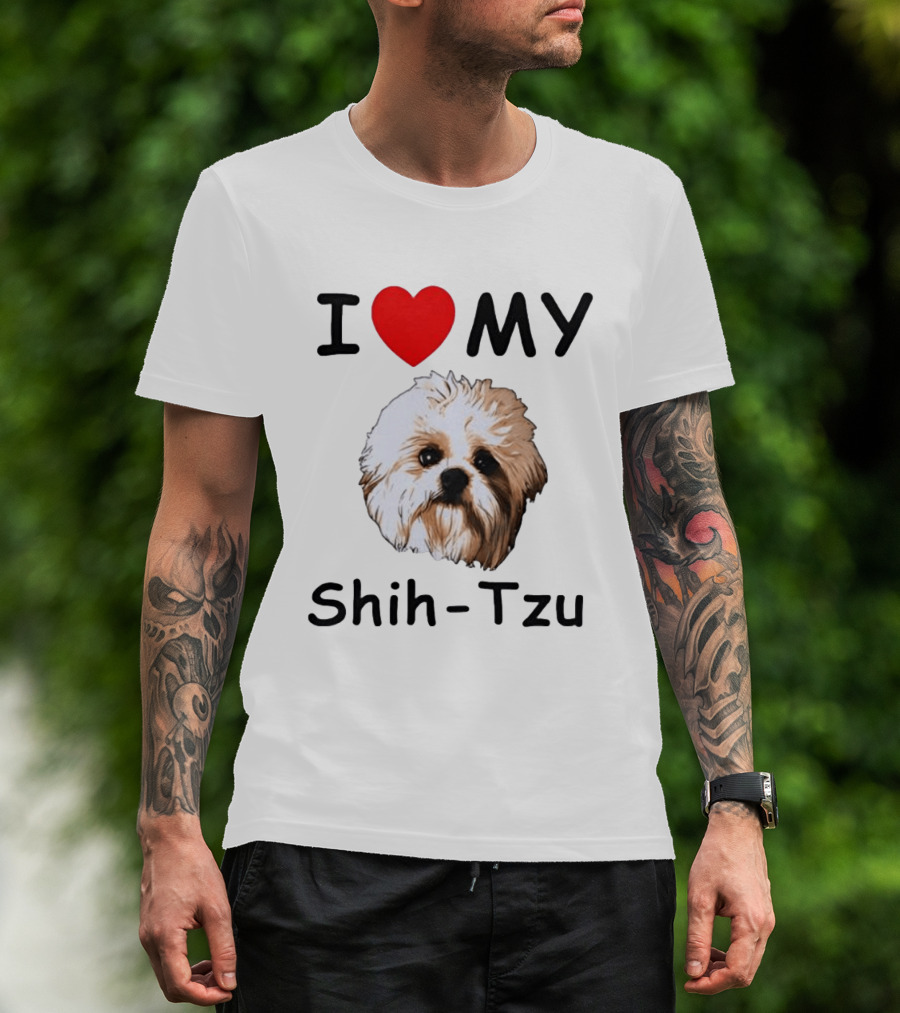 I Love My Shih Tzu Dog T-Shirt