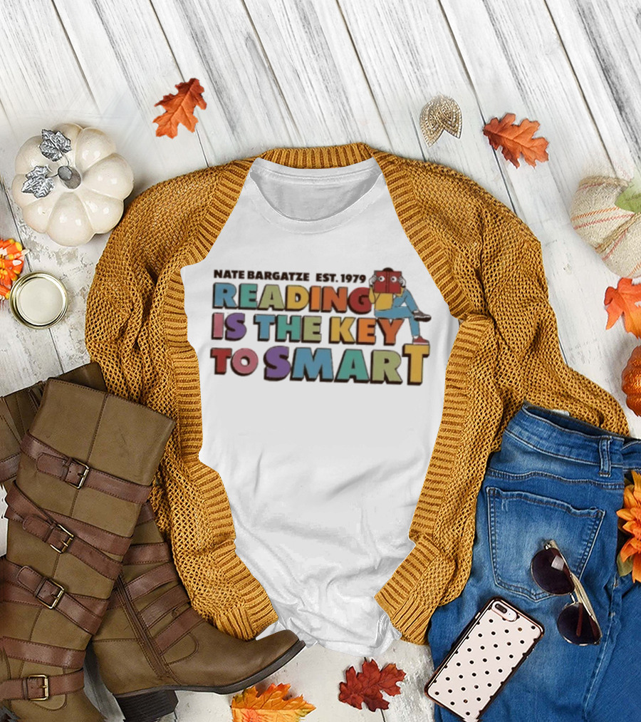 Nate Bargatze Est. 1979 Reading Is The Key To Smart T-Shirt