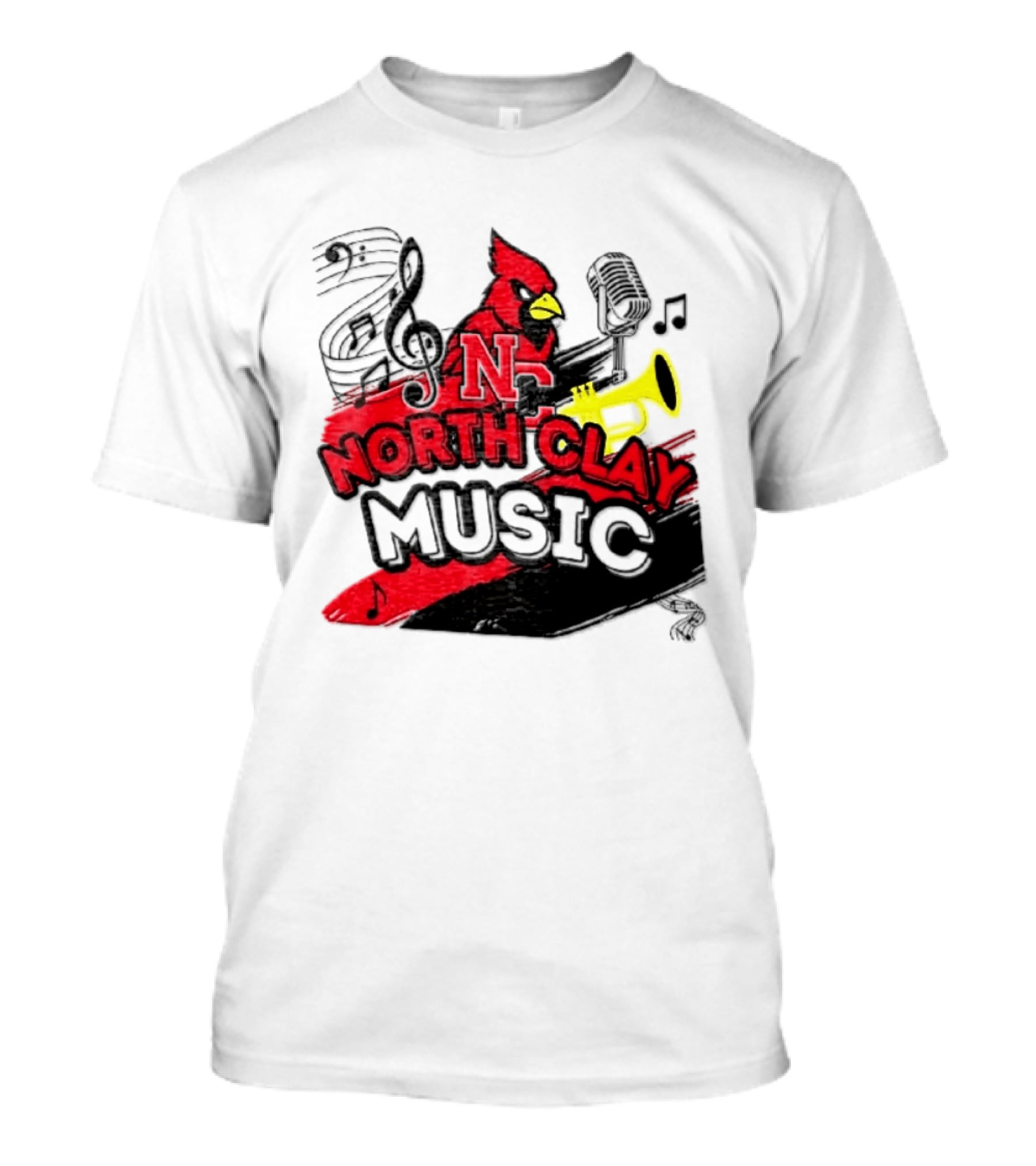 North Clay Cardinals Music Band Instrumental Ensemble T-Shirt