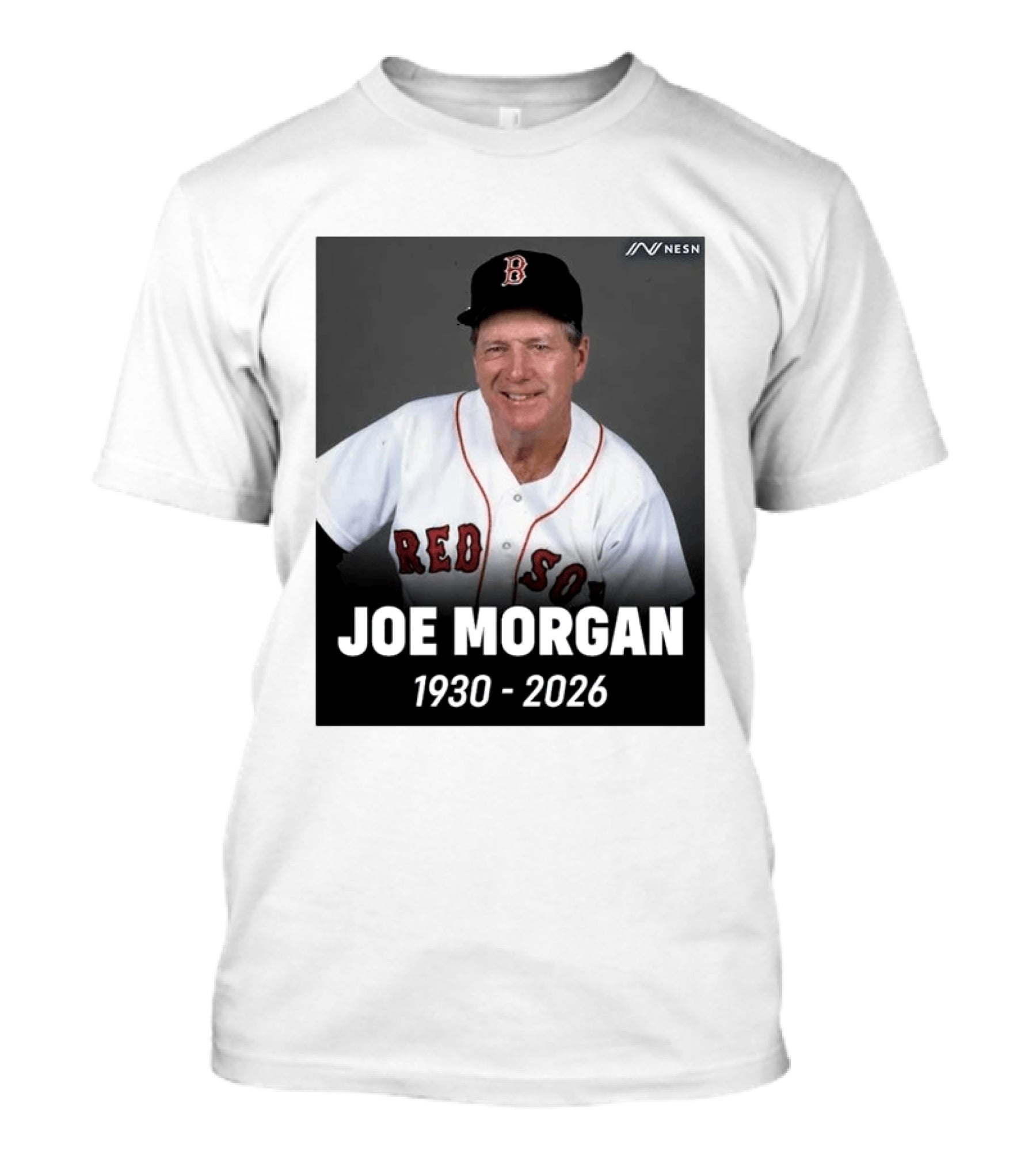 Remembering Joe Morgan 1930 2026 Boston Red Sox Manager NESN T-Shirt