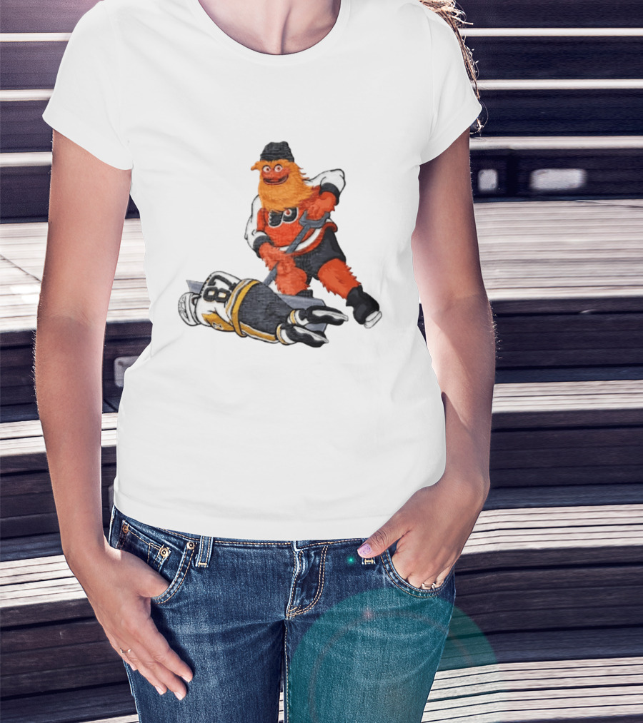 Sidney Crosby Philadelphia Flyers Gritty NHL Pittsburgh Penguins Hockey T-Shirt