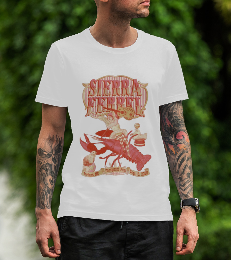 Sierra Ferrell Thompson's Point Portland ME September 5 2026 Vintage Lobster Event T-Shirt