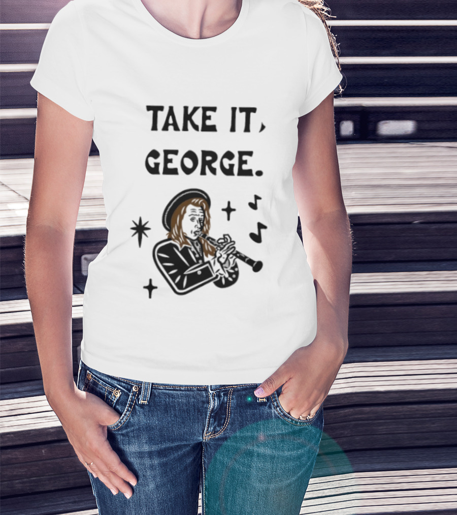 Take It George Clarinet Player Music Notes T-Shirt