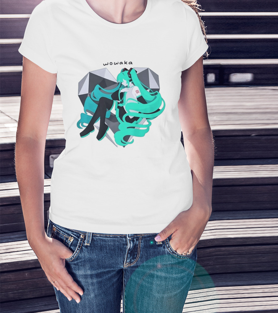 Wowaka 01 Hatsune Miku Heart Vocaloid Anime T-Shirt