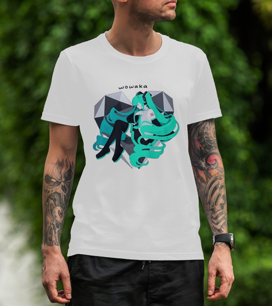 Wowaka 01 Hatsune Miku Heart Vocaloid Anime T-Shirt