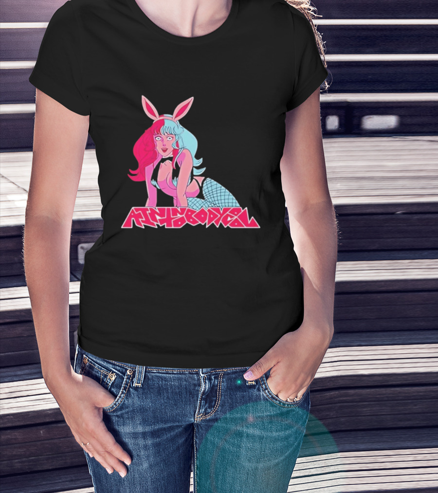 Ain't Nobody Anime Aesthetic Bunny Girl Vibrant Neon T-Shirt