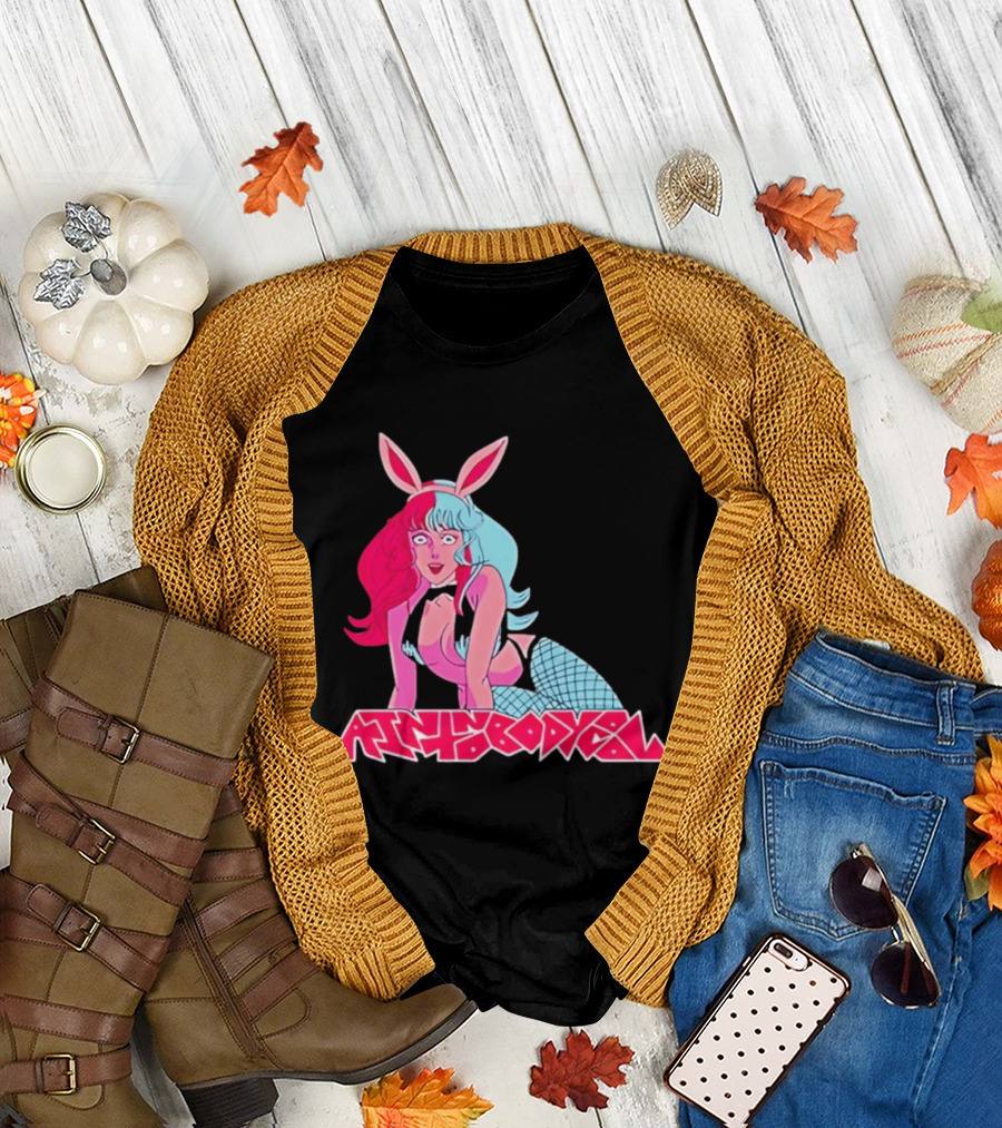 Ain't Nobody Anime Aesthetic Bunny Girl Vibrant Neon T-Shirt