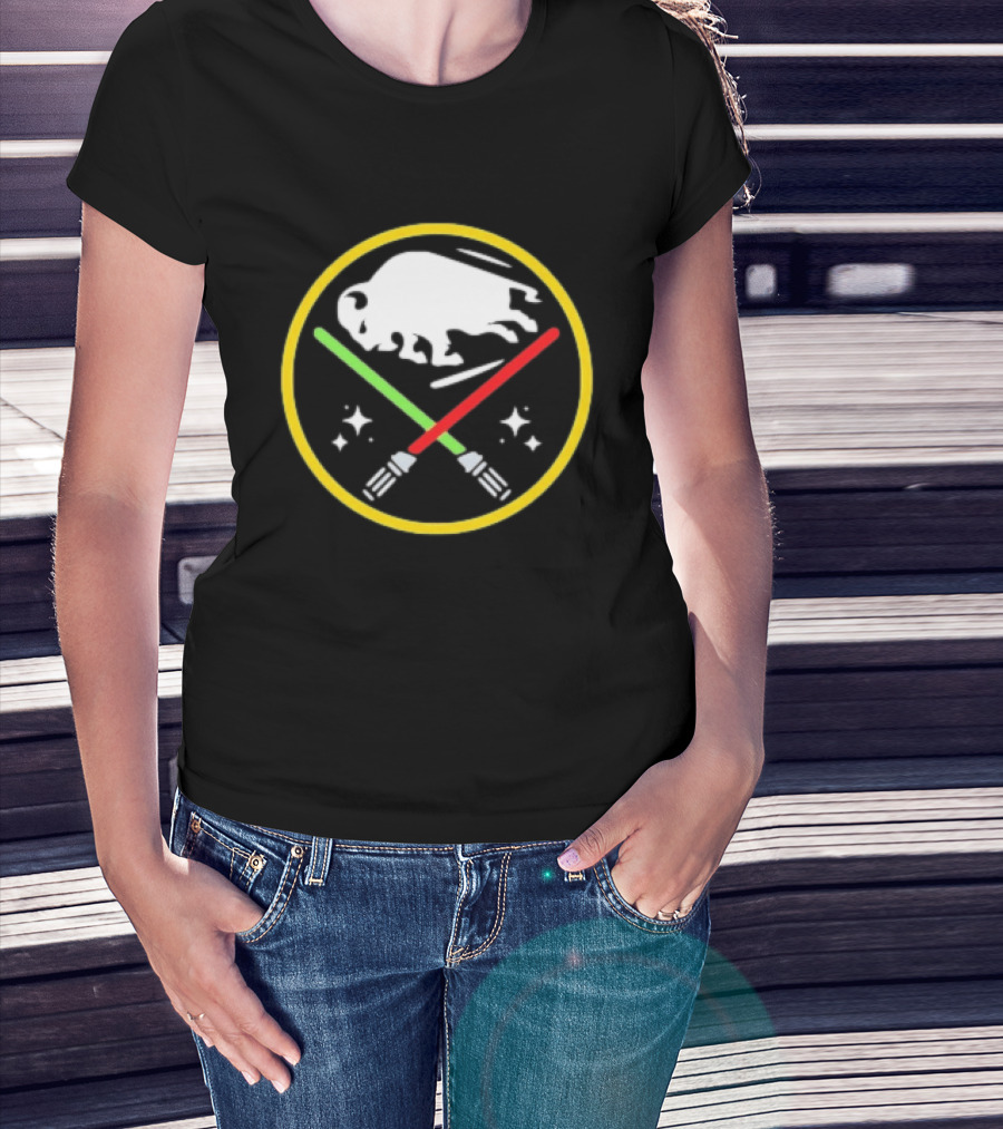 Buffalo Sabres X Star Wars May The 4th Be With You Lightsabers T-Shirt