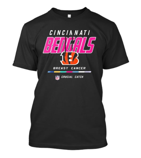 Cincinnati Bengals NFL Crucial Catch Breast Cancer Awareness Pink T-Shirt