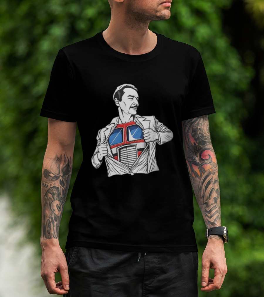 Optimus Prime Transformers Hidden Chest Transformation Reveal T-Shirt