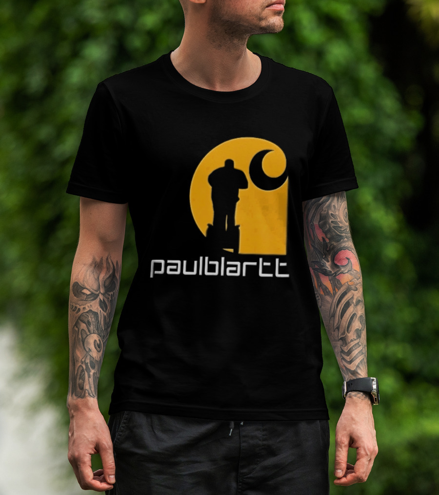 Paulblartt Security Guard Segway Yellow Swirl T-Shirt
