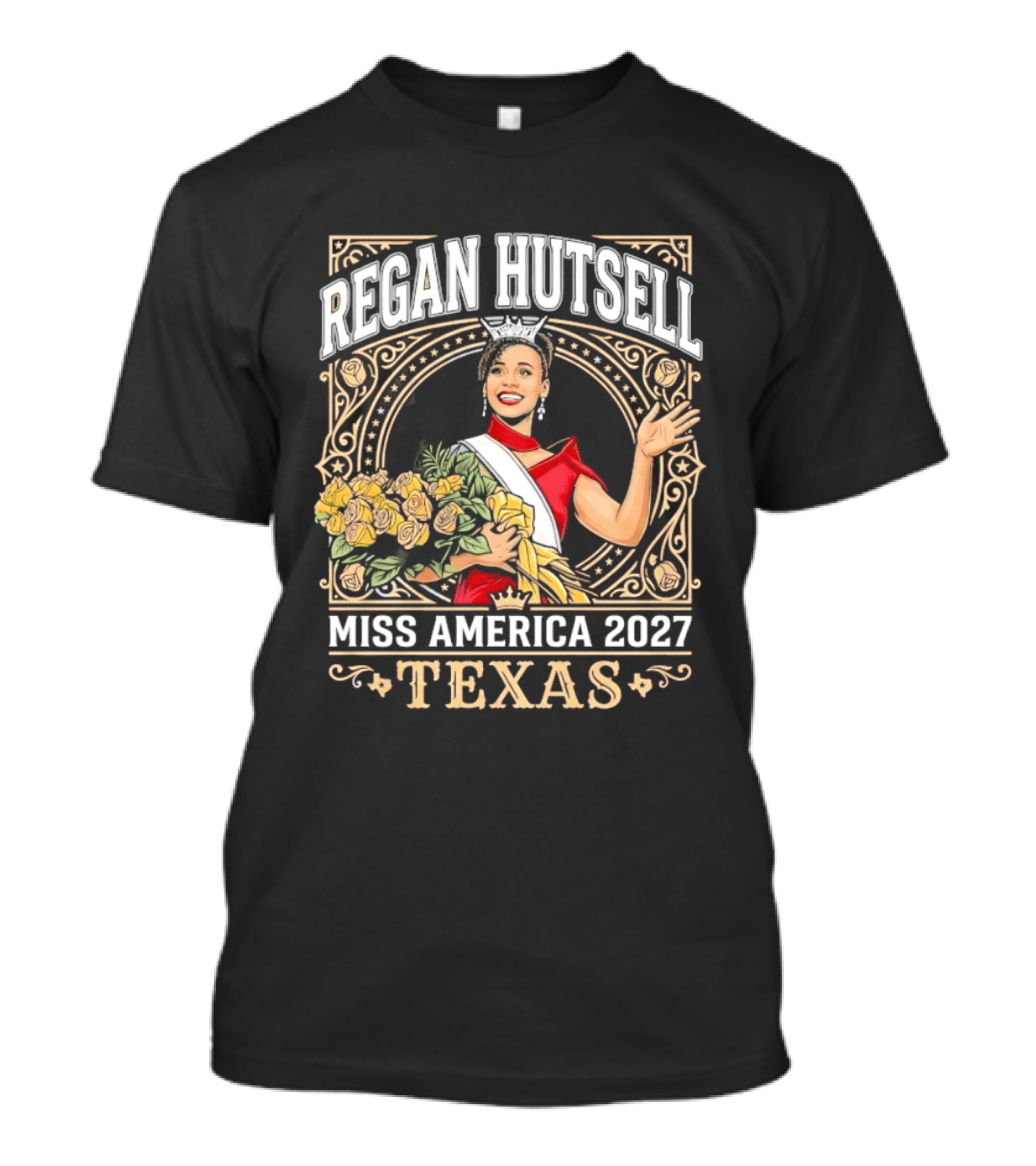 Regan Hutsell Miss America 2027 Texas Beauty Pageant Winner Celebration T-Shirt