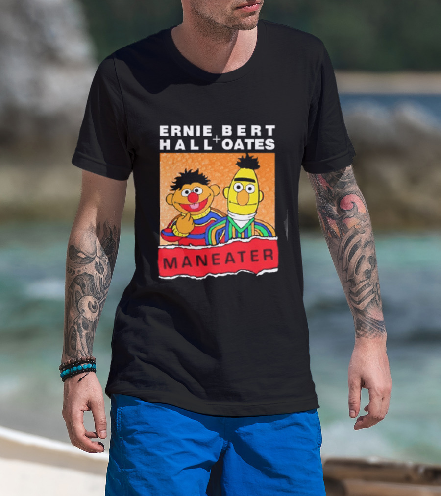 Ernie Bert Hall Oates Maneater Muppets T-Shirt