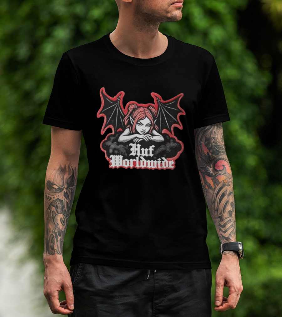 Huf Worldwide Succubus Girl Gothic Fantasy T-Shirt