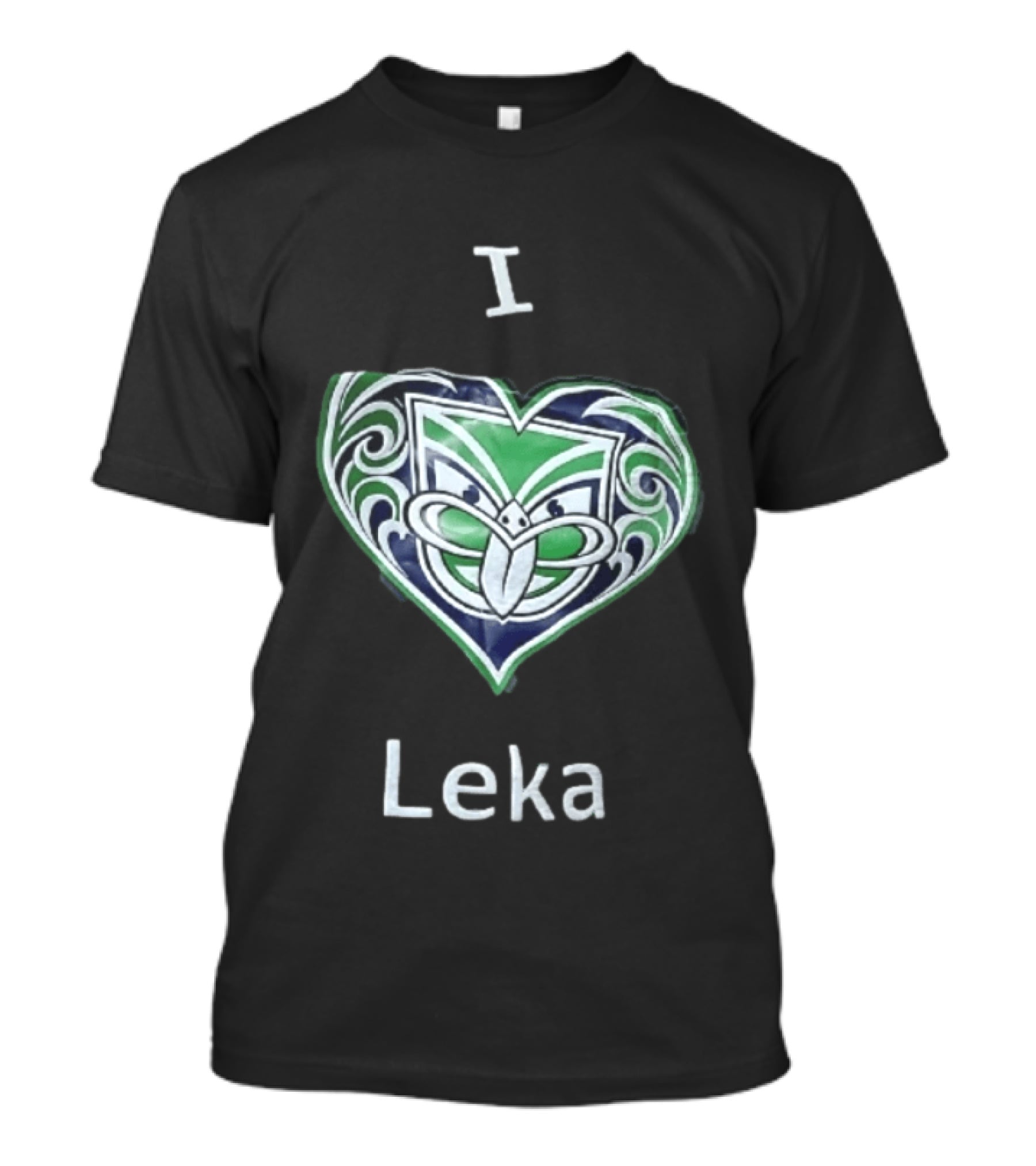 I Leka New Zealand Warriors Heart Shape Koru T-Shirt