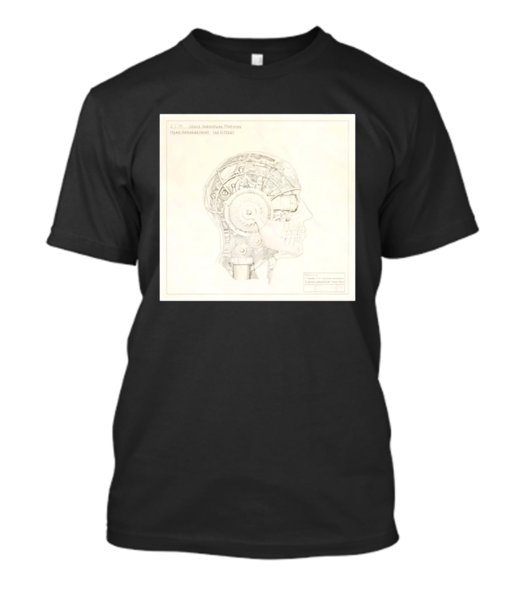 VisionQuest JIM Joule Individual Machine Head Blueprint Drawing T-Shirt