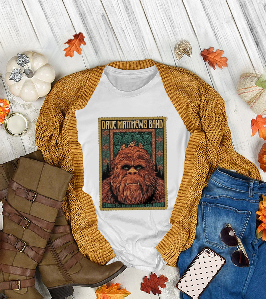 Dave Matthews Band September 5 2026 The Coca Cola Amphitheatre George WA I Go Bigfoot T-Shirt