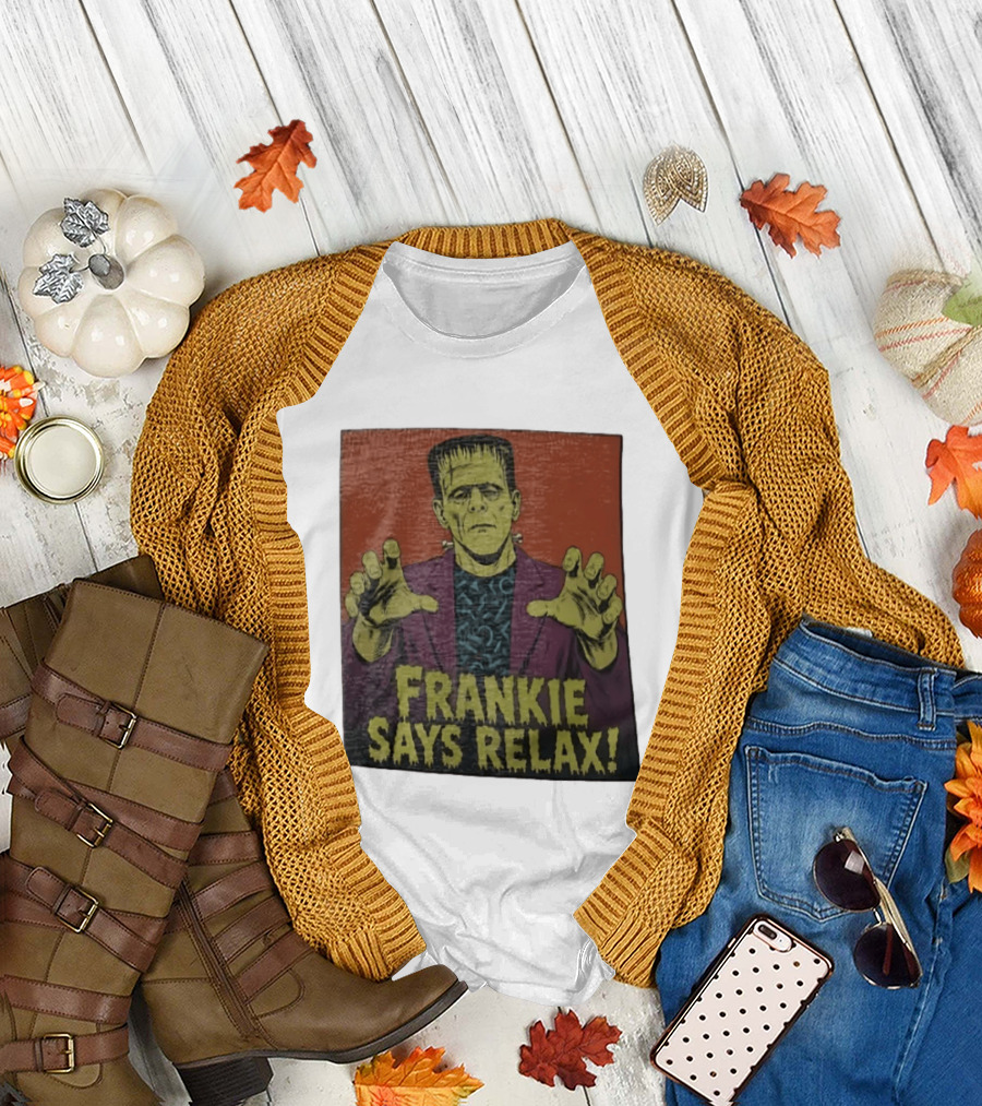 Frankenstein Frankie Says Relax Vintage Horror T-Shirt