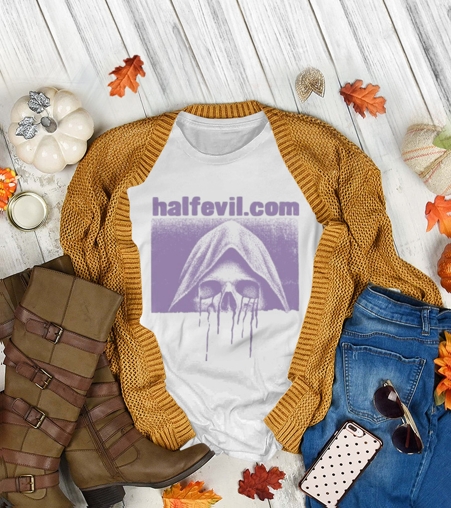 Halfevil.com Hooded Skull Dripping Half Evil Store Week 2 $3.33 T-Shirt