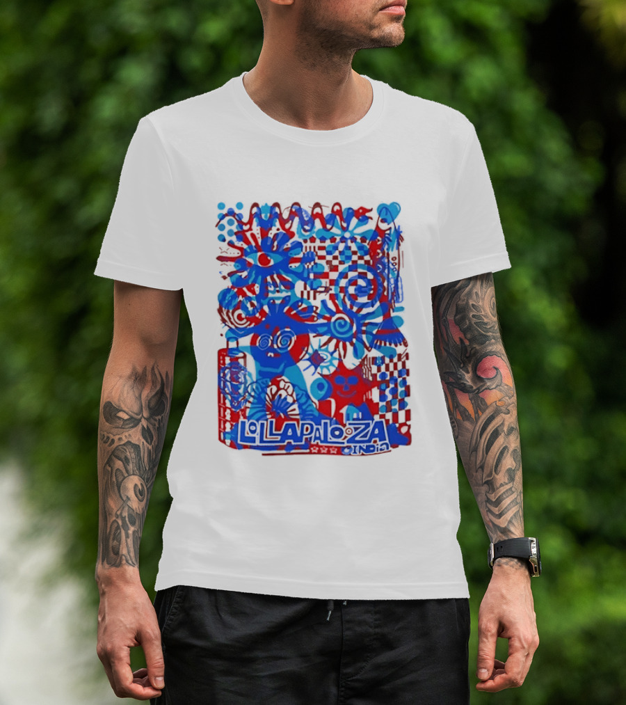 Lollapalooza India Festival Live Music Concert Vibrant Symbolic T-Shirt