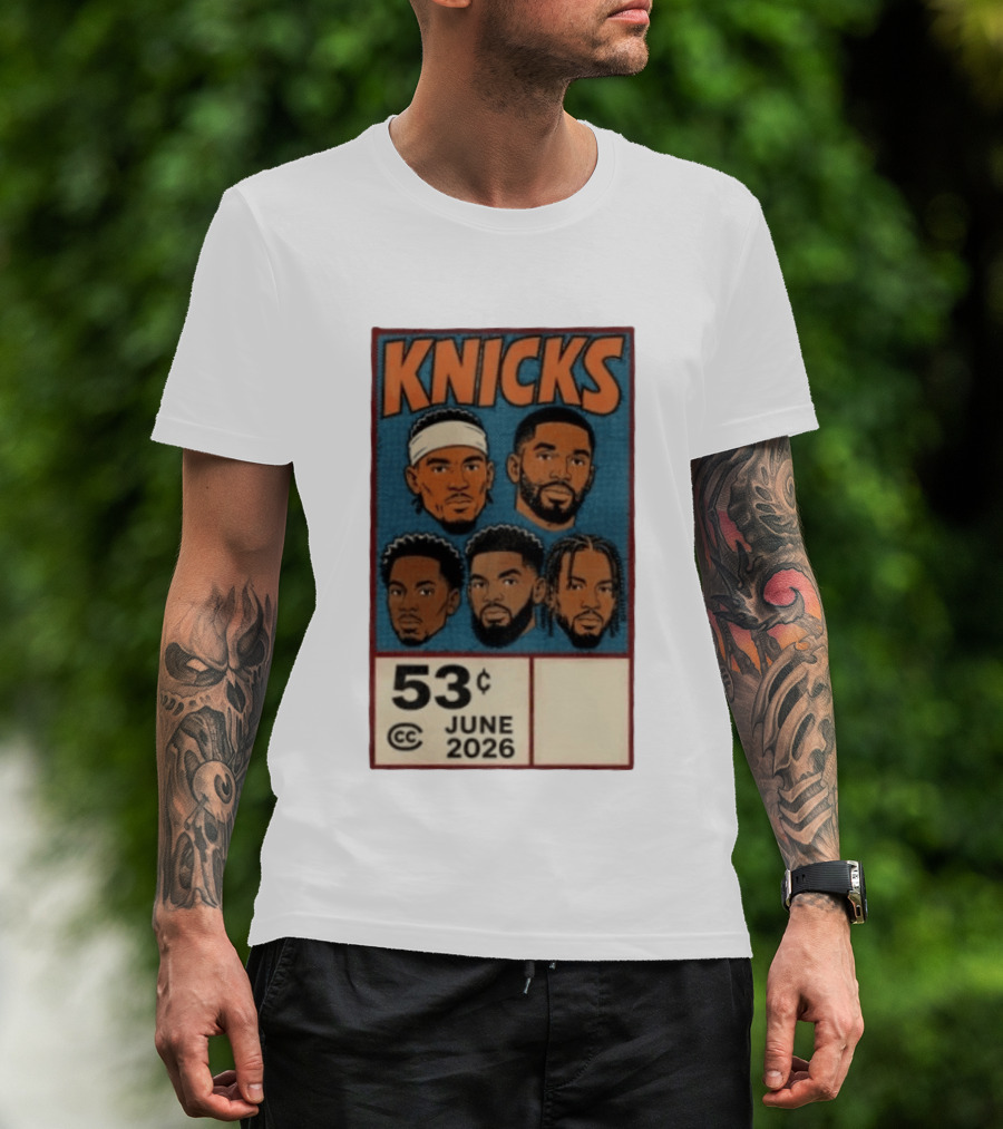 New York Knicks 53¢ Starting 5 June 2026 NBA T-Shirt