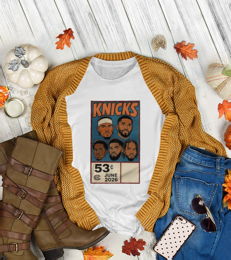 New York Knicks 53¢ Starting 5 June 2026 NBA T-Shirt