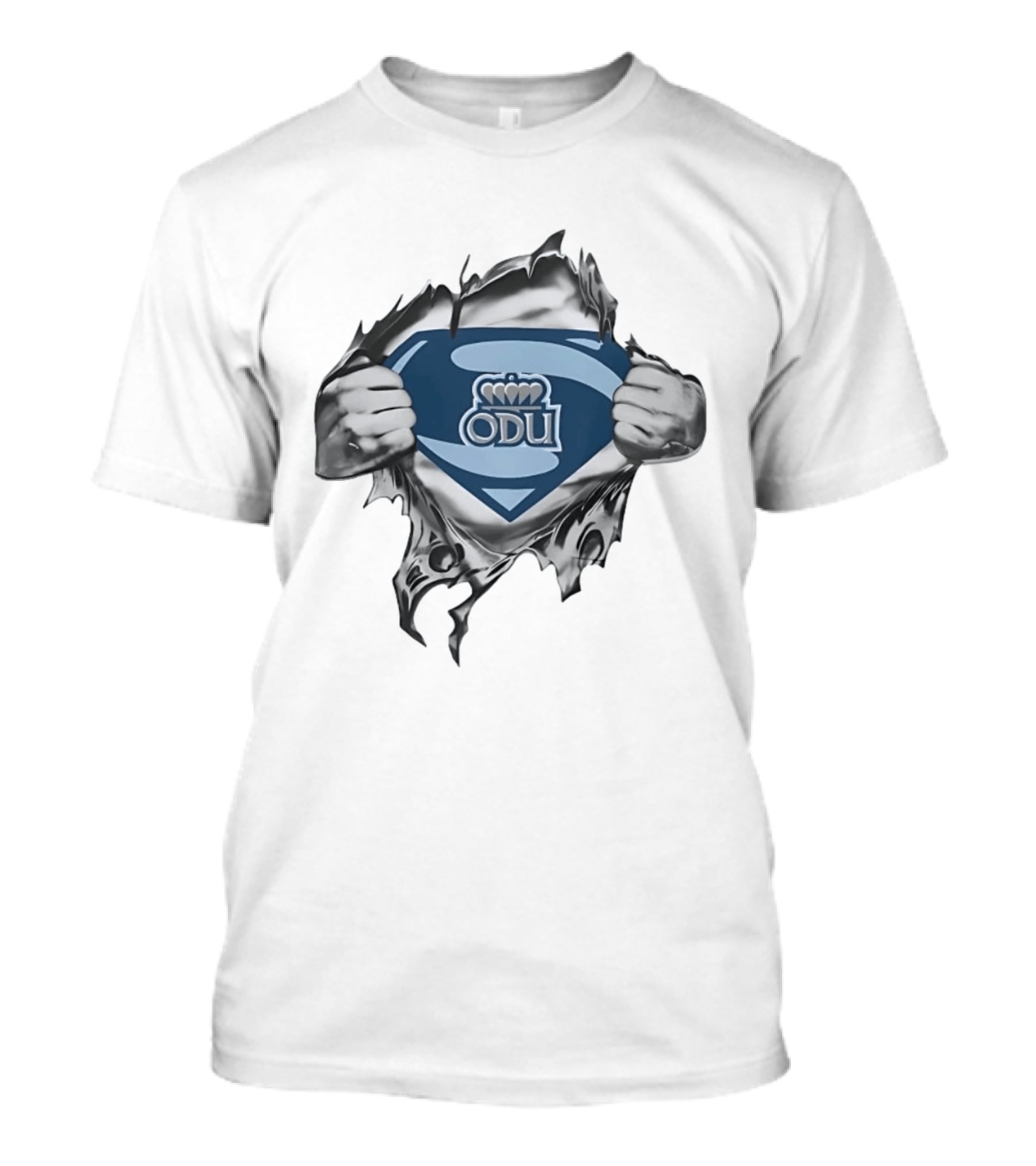 Old Dominion University ODU Logo Superman Symbol Combination T-Shirt
