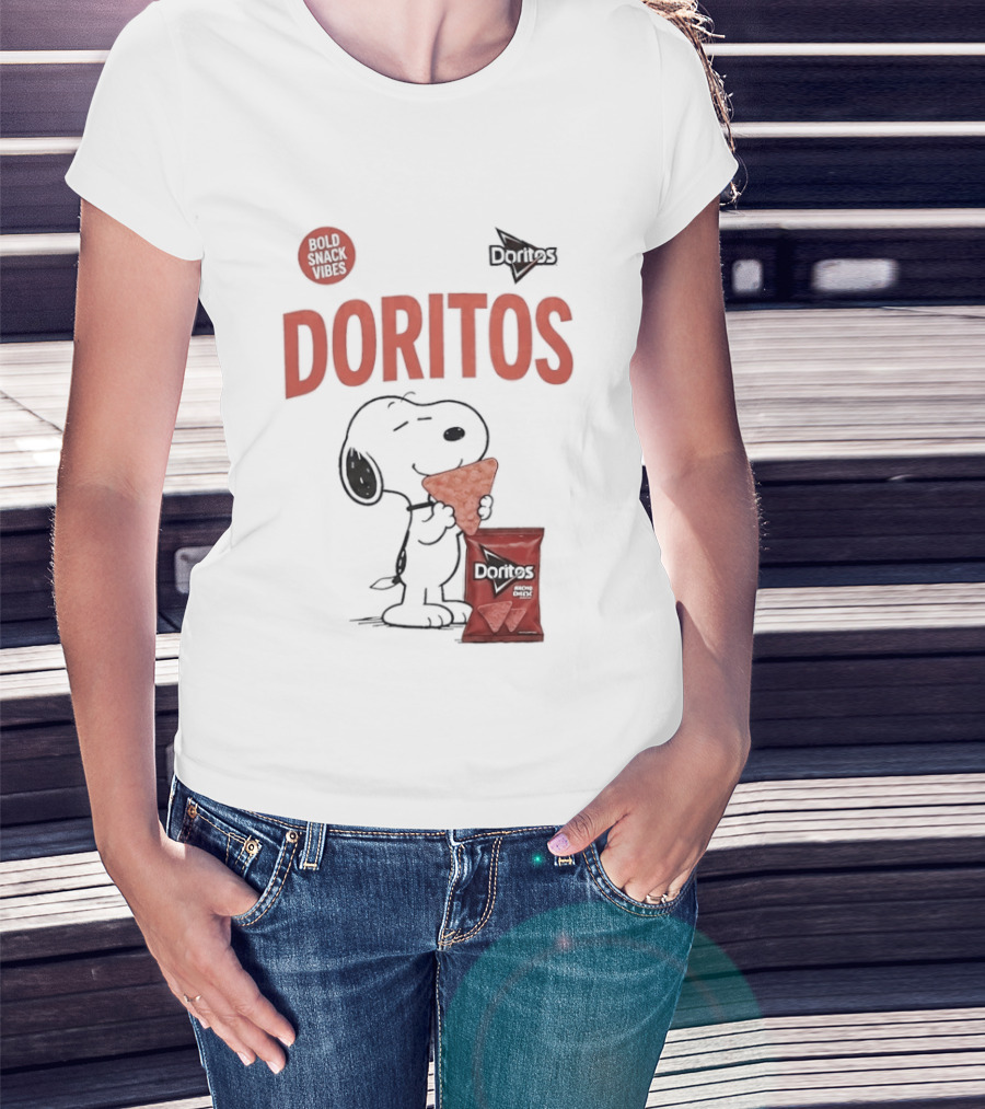 Snoopy Doritos Snack Vibes With Peanuts Cartoon T-Shirt
