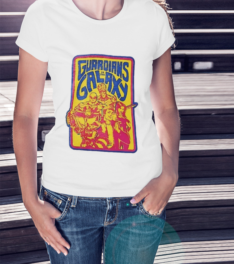 Guardians Of The Galaxy Star Lord Groot Rocket Drax Gamora Marvel T-Shirt