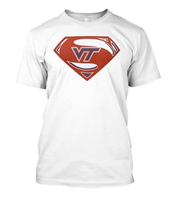 Virginia Tech Hokies VT Superman College Sports T-Shirt