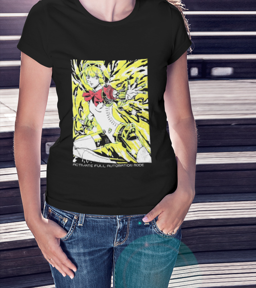 Aigis Persona 3 SEES Activate Full Automation Mode T-Shirt