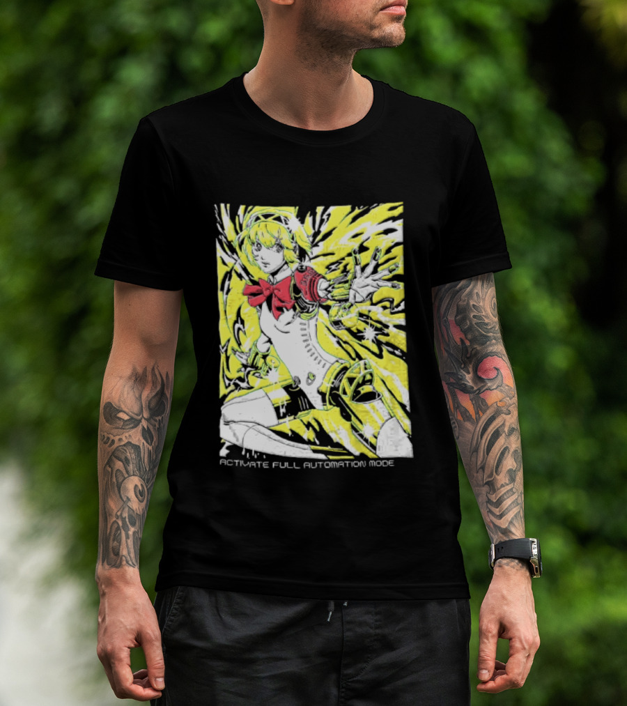 Aigis Persona 3 SEES Activate Full Automation Mode T-Shirt