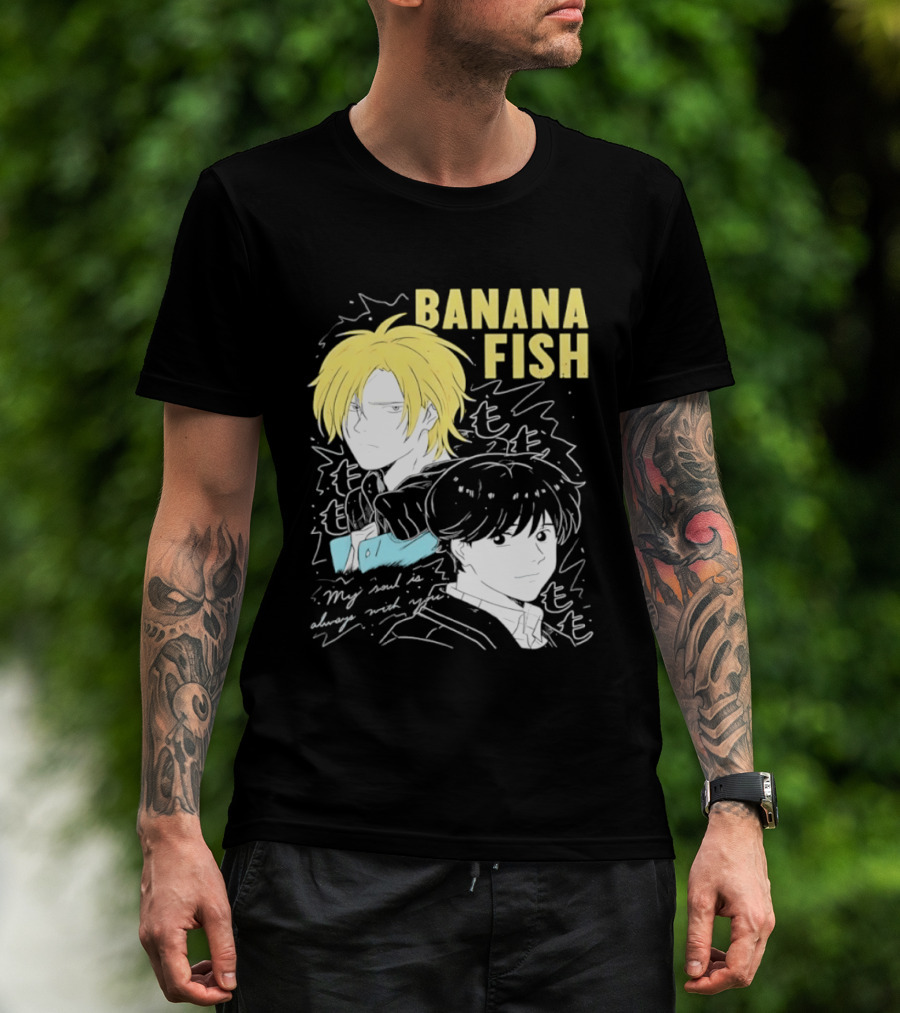 Banana Fish Ash And Eiji My Soul Is Always With You Anime Duo T-Shirt