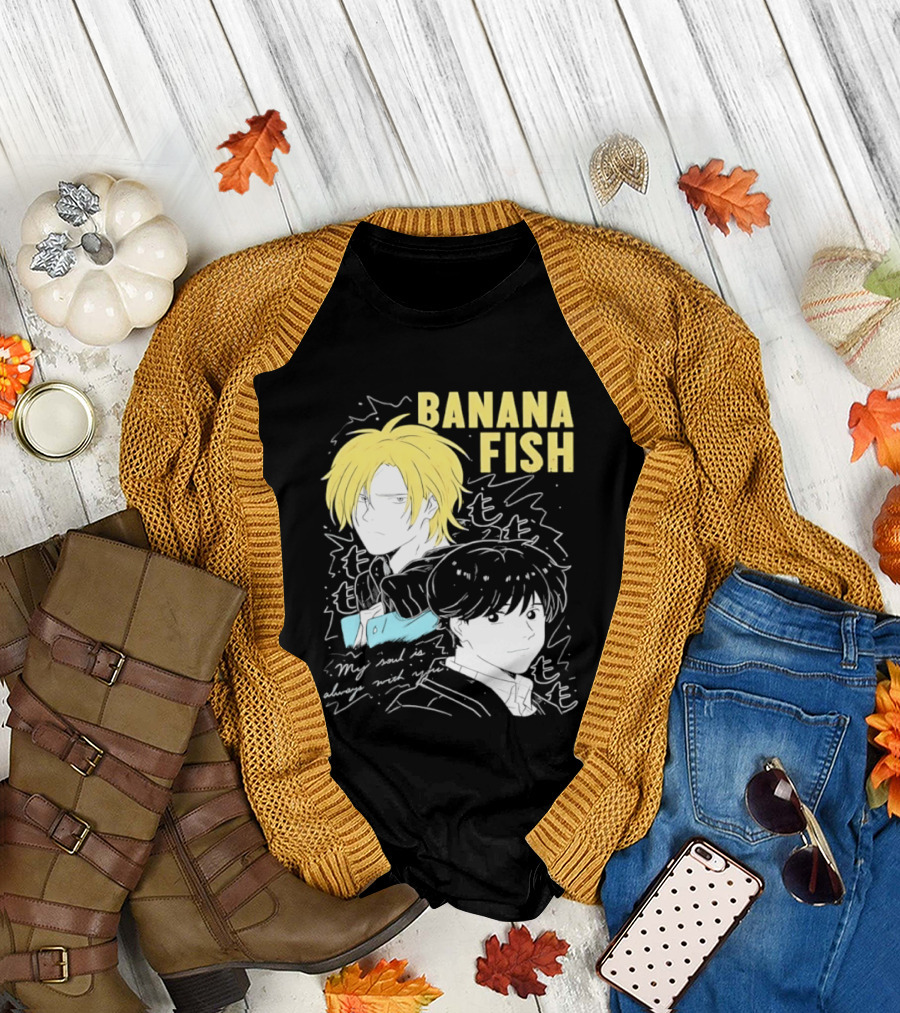 Banana Fish Ash And Eiji My Soul Is Always With You Anime Duo T-Shirt
