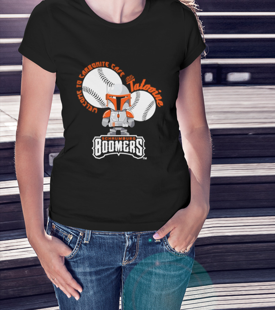 Schaumburg Boomers Welcome To Carbonite Café With Baseball And Armor T-Shirt