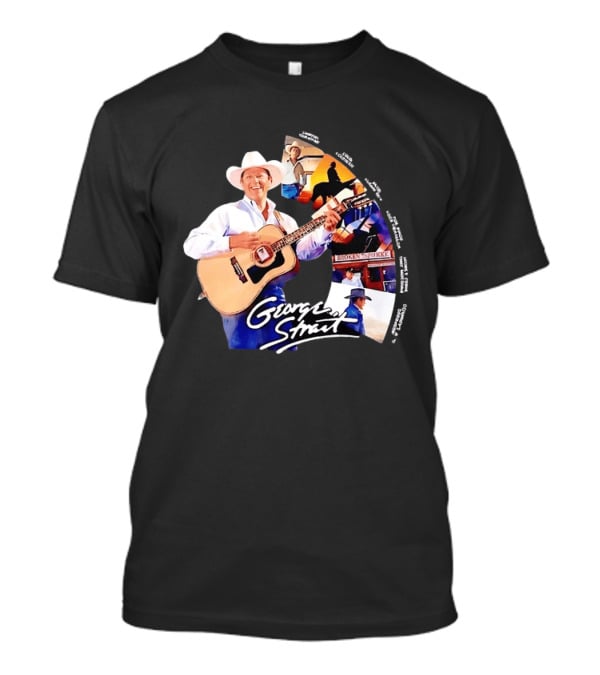 George Strait Country Music Legend Hits Amarillo By Morning Troubadour Broken Spoke Classic Songs T-Shirt