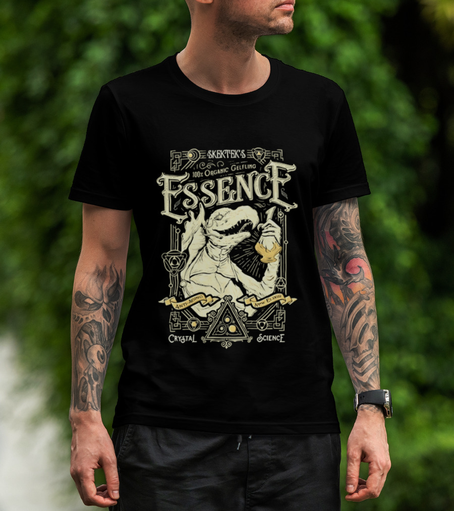 SkekTek's 100 Percent Organic Gelfling Essence Anti Aging New Elixir Crystal Science T-Shirt