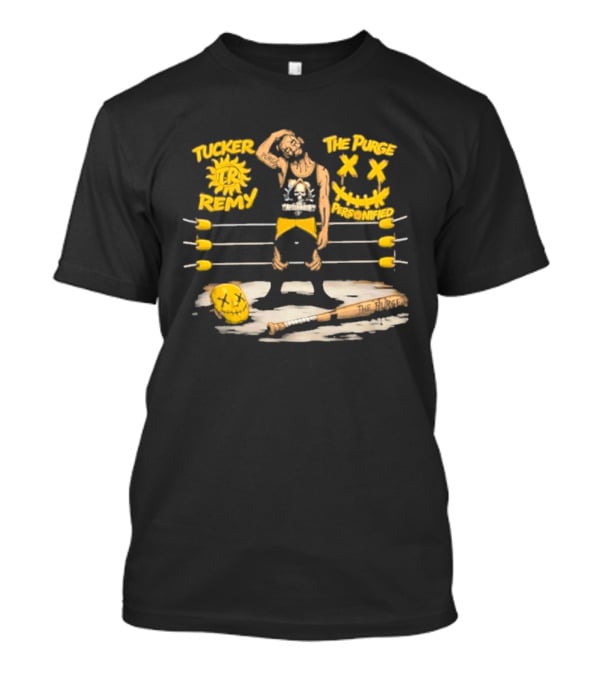 Tucker Remy The Purge Personified Wrestling Ring Bat Sun Sunflowers T-Shirt