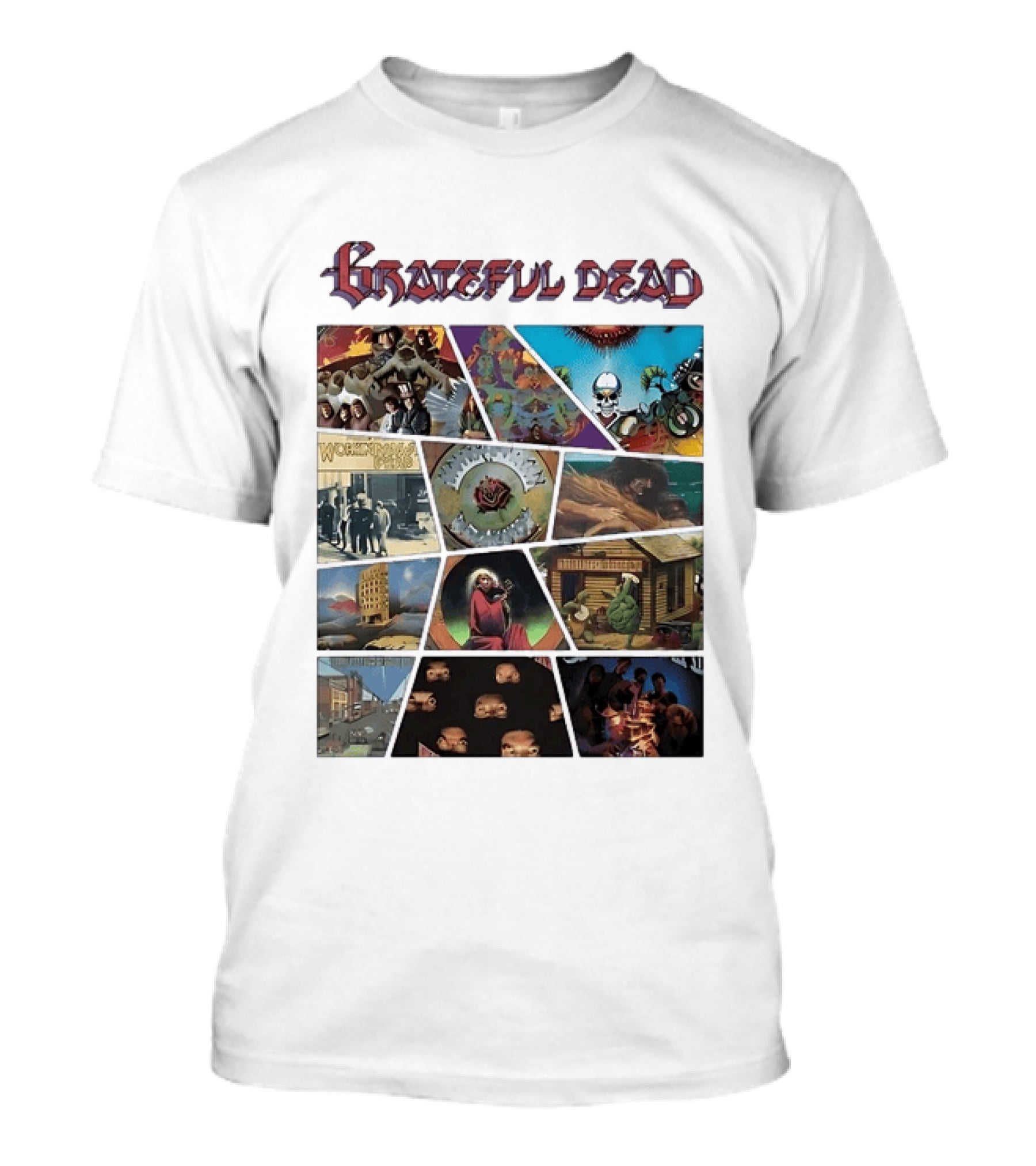 Grateful Dead Iconic Album Covers And Music History T-Shirt