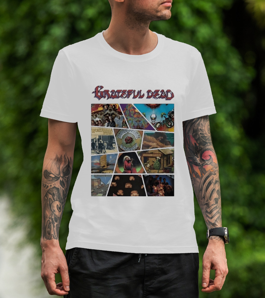 Grateful Dead Iconic Album Covers And Music History T-Shirt