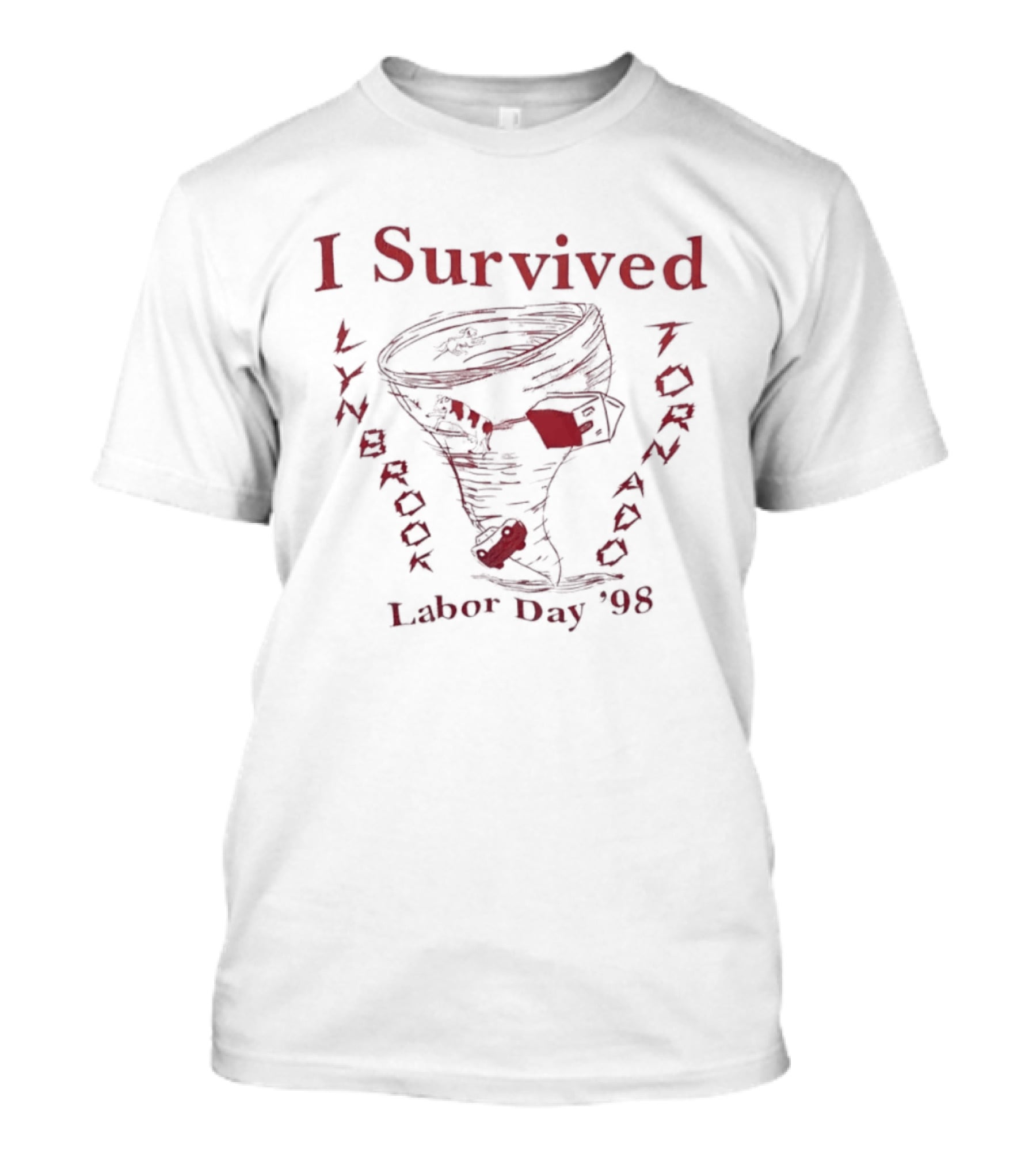 I Survived Lynbrook Tornado Labor Day '98 Vintage Tornado T-Shirt