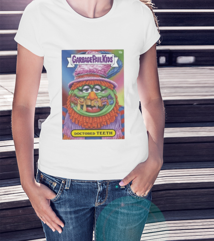 Garbage Pail Kids Doctored Teeth Muppets Mashup T-Shirt