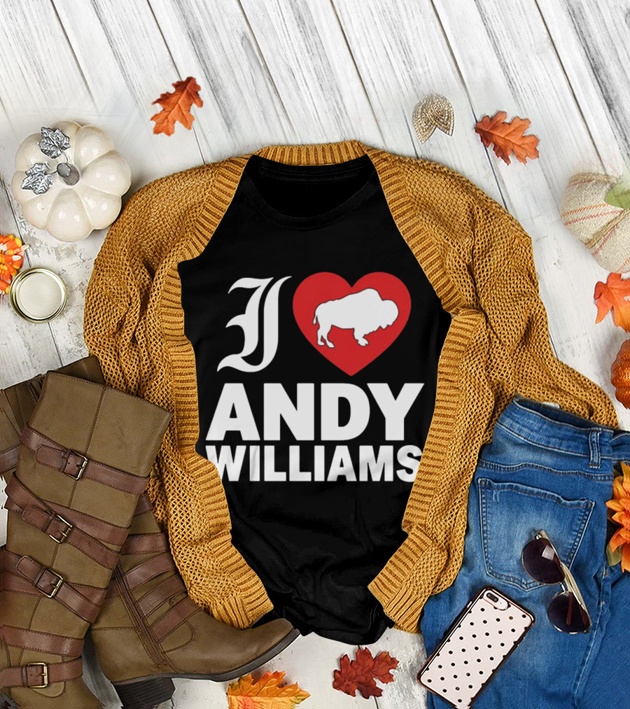 Andy Williams 2026 I Heart Buffalo T-Shirt