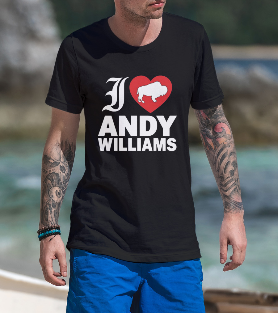 Andy Williams 2026 I Heart Buffalo T-Shirt
