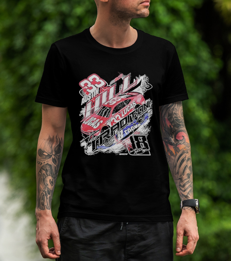 Austin Hill 33 Lucas Oil RCR NASCAR Racing Car Classic Ink T-Shirt