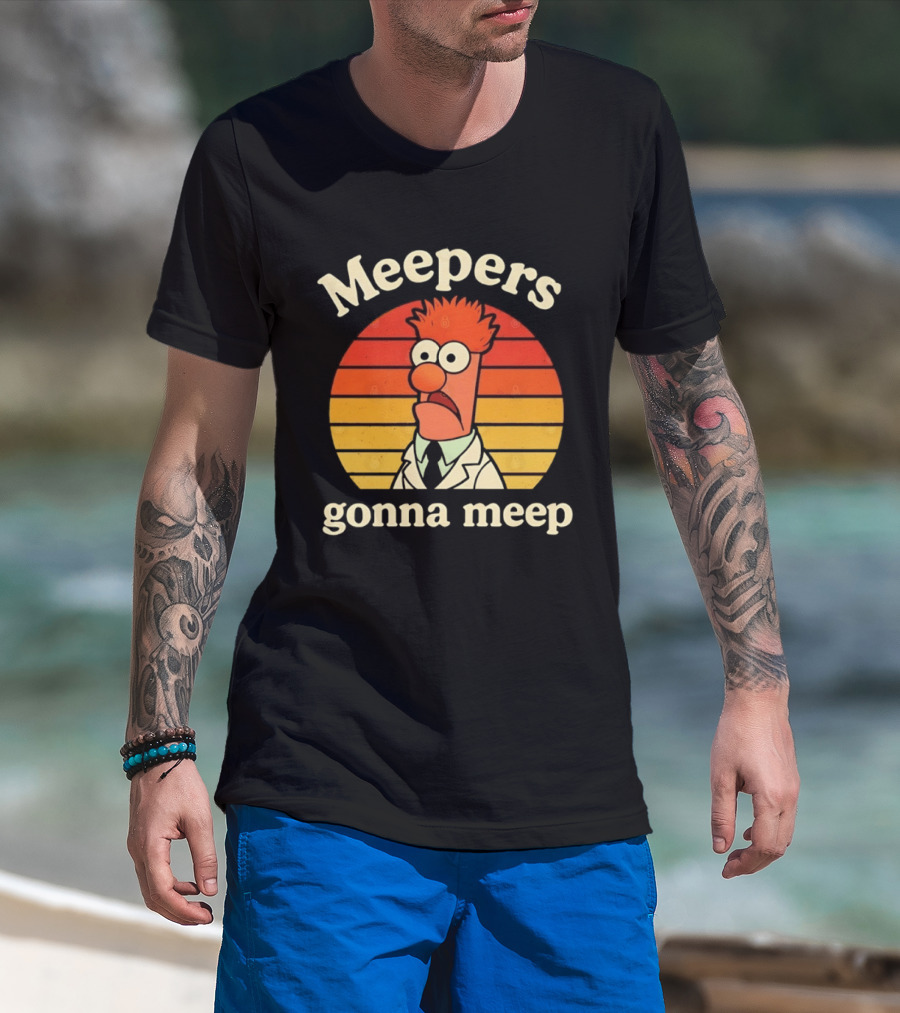 Meepers Gonna Meep Beaker Retro Muppets T-Shirt