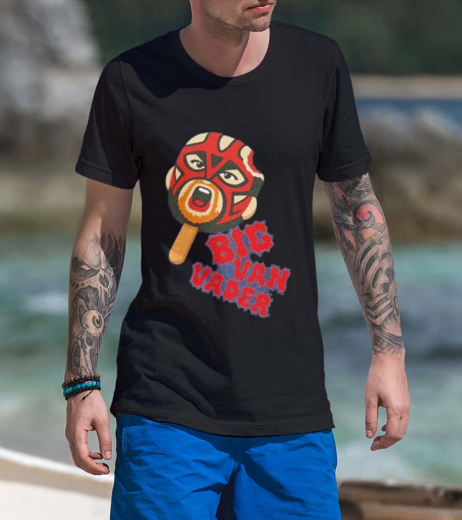 Big Van Vader Popsicle Wrestling WWE WCW Classic Style Retro Trend T-Shirt
